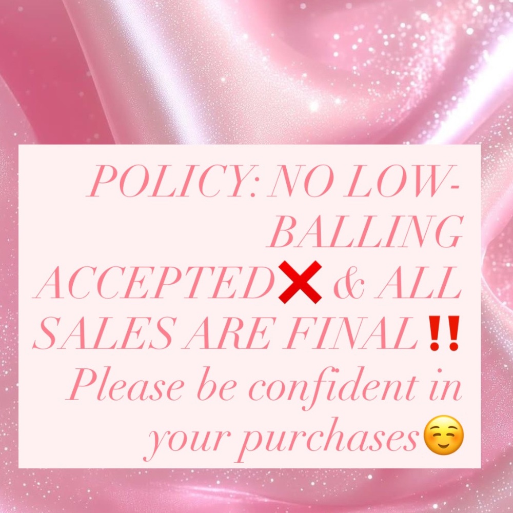 🚨MY POSHMARK POLICY🚨